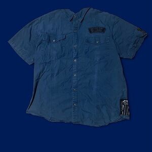 Harley-Davidson Navy Button Down Shirt